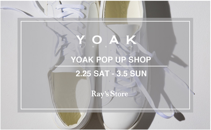 YOAK POP UP SHOP開催について