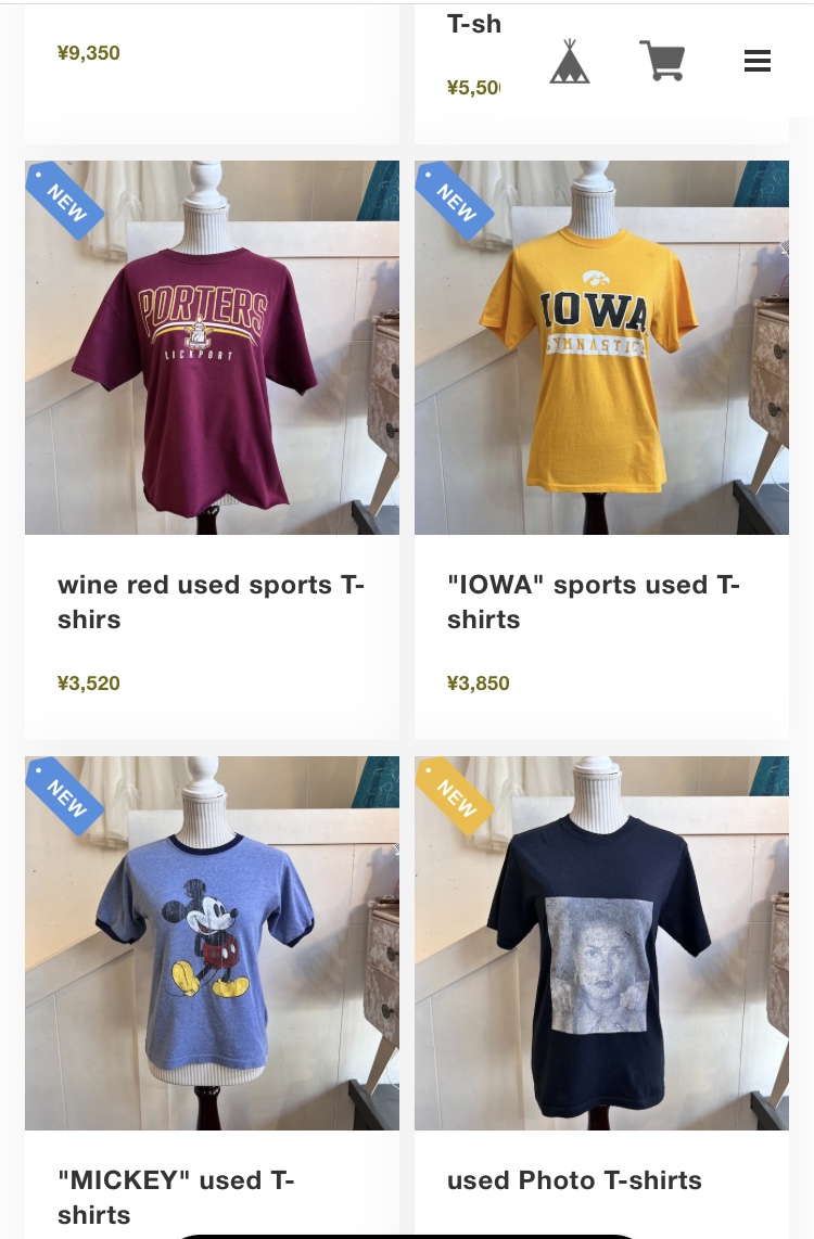 <NEW ARRIVAL> T-shirts入荷しました!