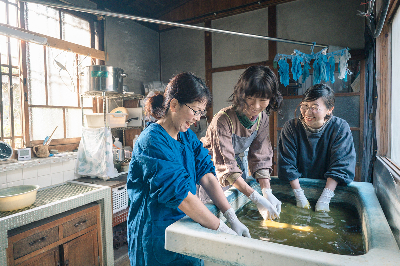 持ち込みの藍染体験を限定受付