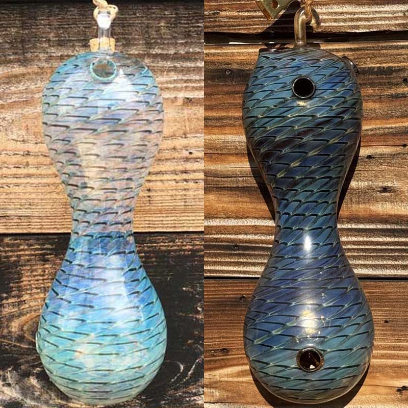 お香を焚いて育てる 自分だけのアートガラスなお香立て Send Up Art Glass Incen