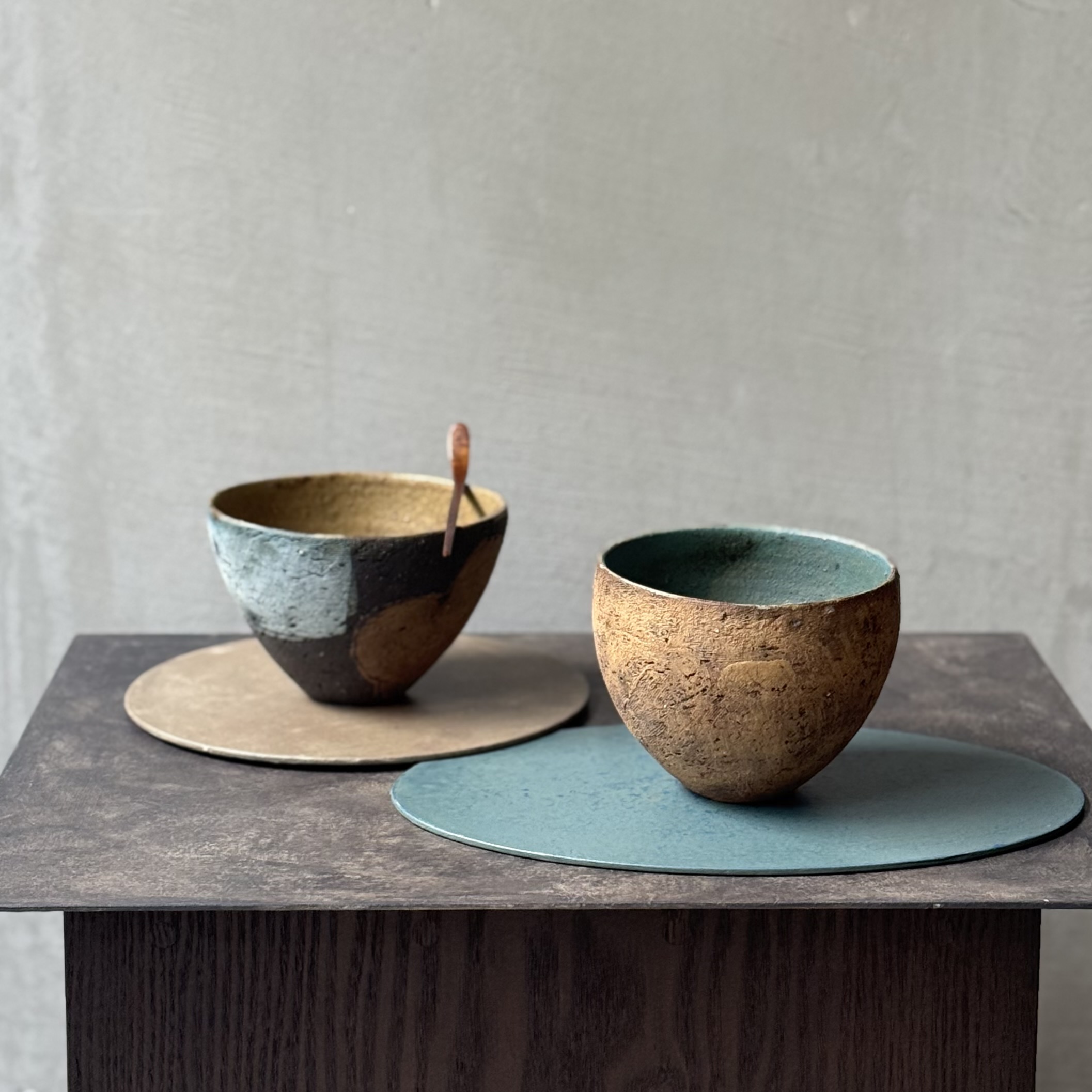 【お茶展】参加作家　鷹尾葉子さん、ハタノワタルさん、紙漉キハタノさん