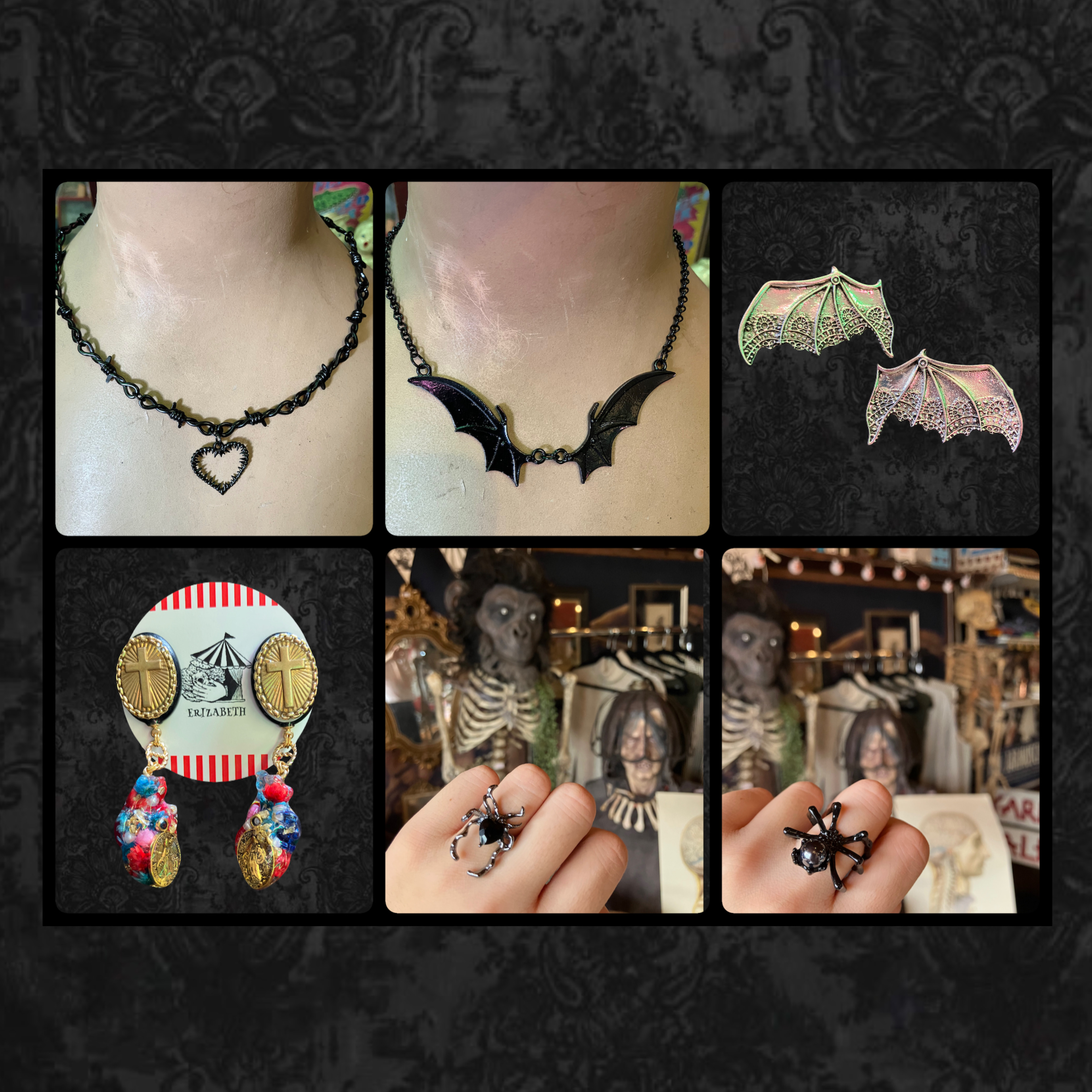 🦇🕷️ゴシックなアクセサリー新入荷🕷️🦇