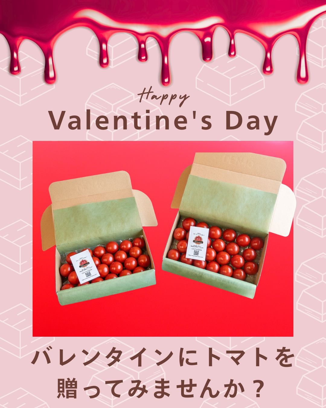 バレンタインデーにトマトを贈ってみませんか?