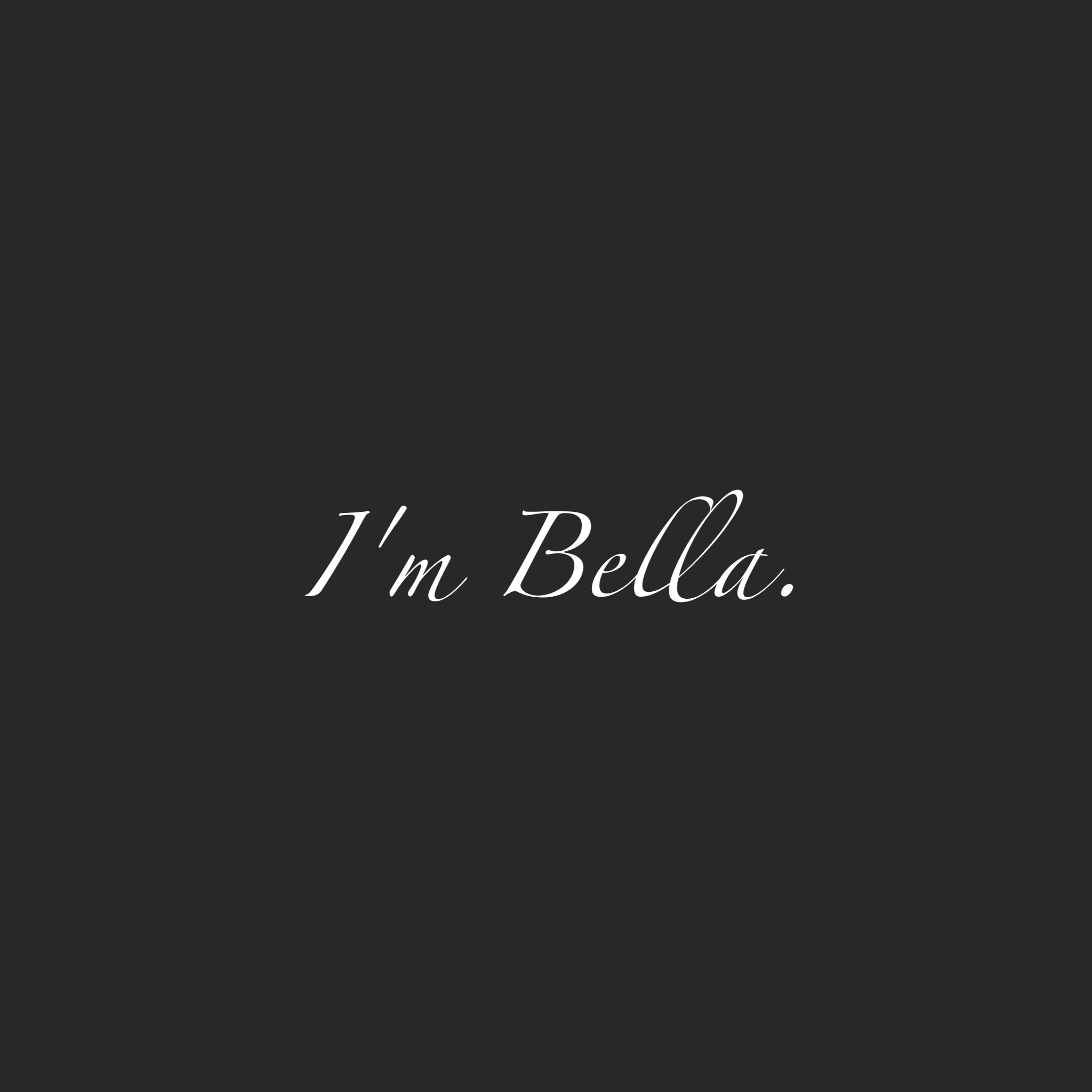 Bellaという名前について。