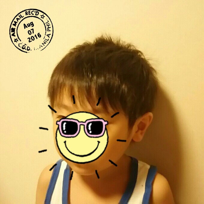 息子君ヘアカット(^-^)/