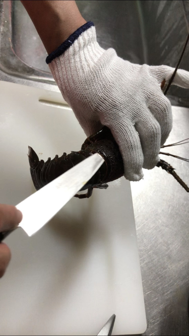 伊勢海老の刺身の作り方