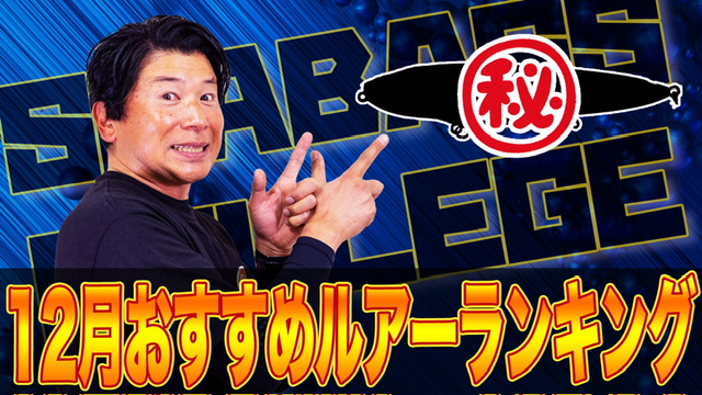 12月おすすめルアーランキング❗️