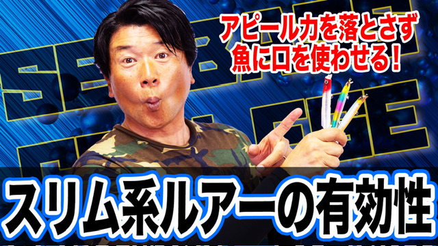 スリム系ルアーの有効性‼️