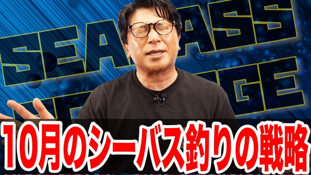 10月シーバス釣りの戦略‼️