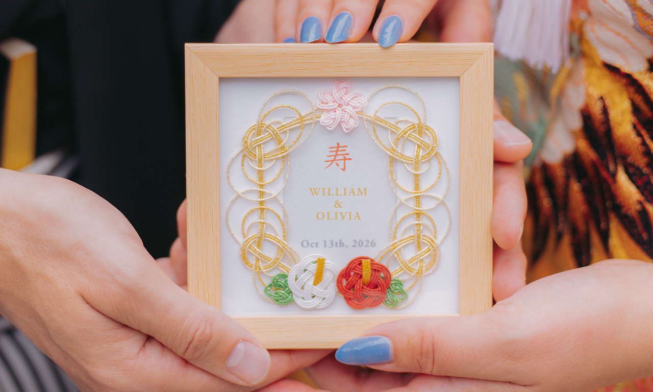 【制作事例】Sakura Wedding Japan様 和装婚礼ゲスト向け 水引ネームプレート