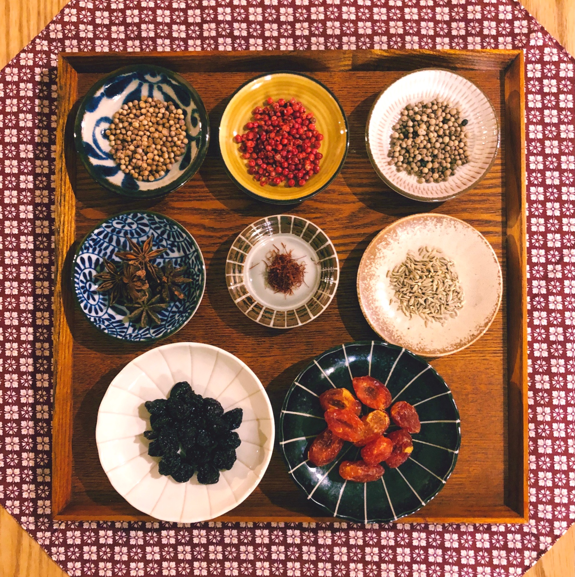 豆皿とスパイス