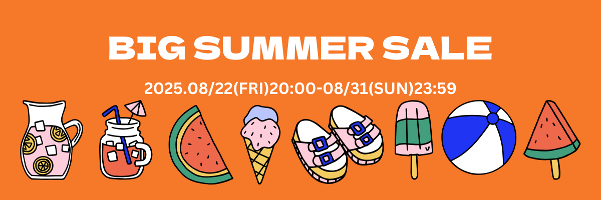 22日(fri)20時~SUMMER SALE開催!!