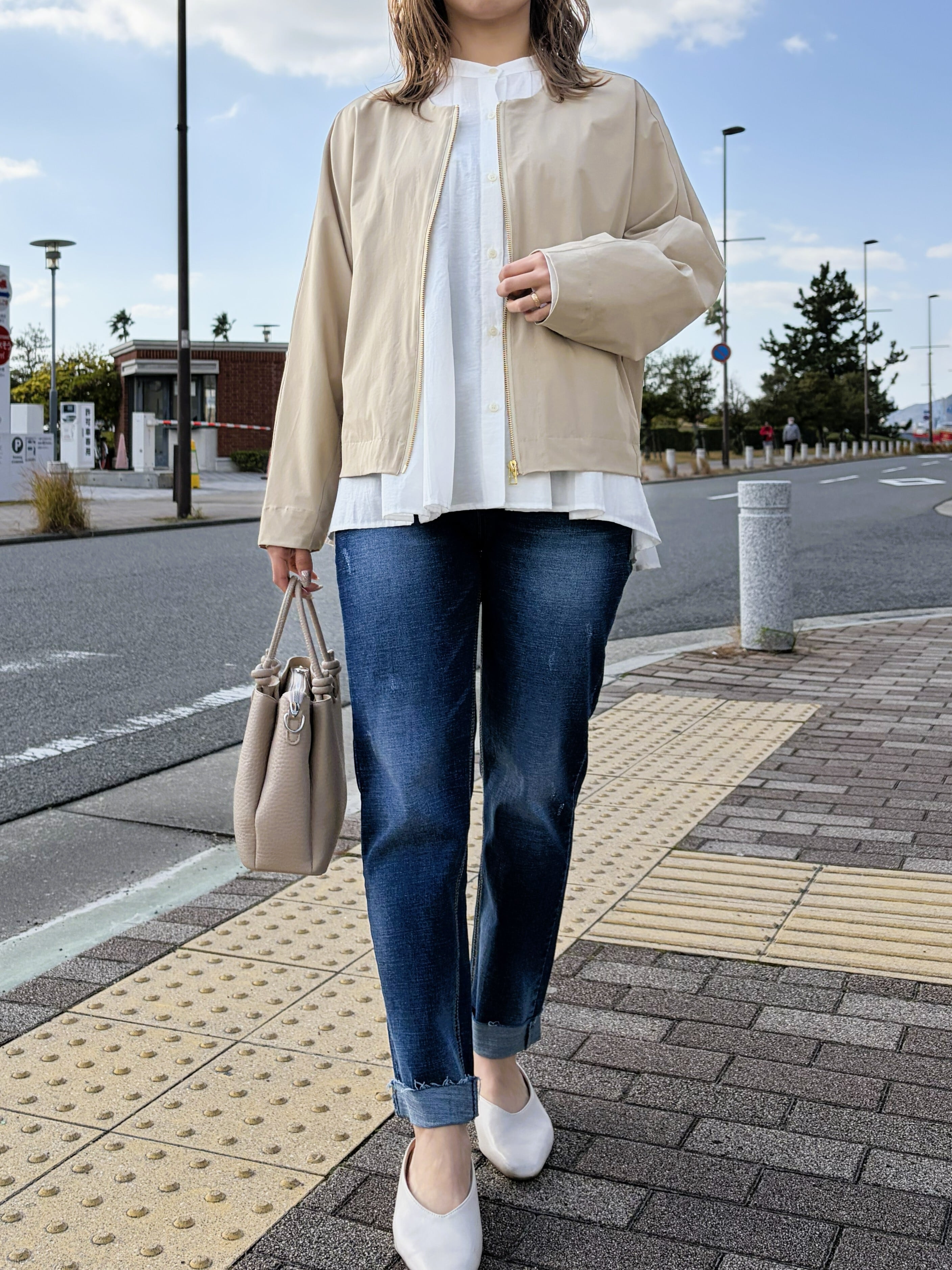 春のアウタースタイル