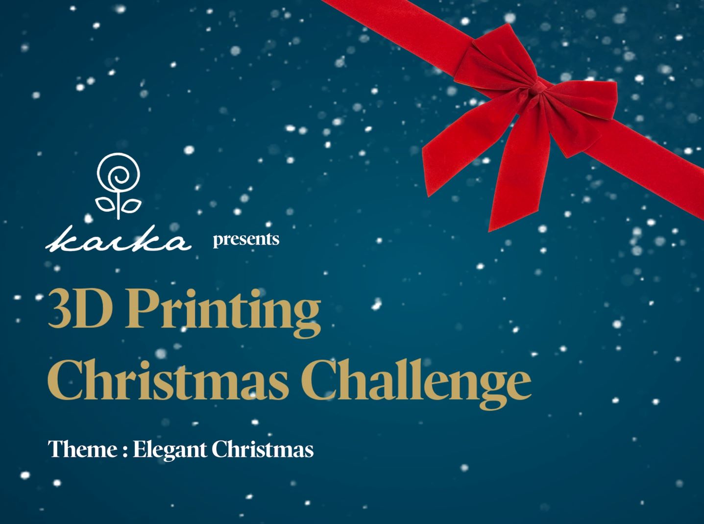 Join the “3D Printing Christmas Challenge"!