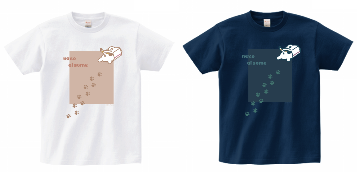 【新商品】ねこあつめ新作Tシャツ発売のお知らせ