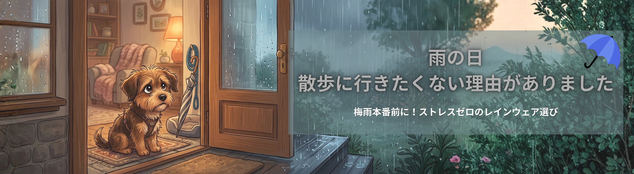 『雨、行きたくないワン…』犬が散歩を渋る意外な理由と、家の中で10分で満足させる秘密の雑学