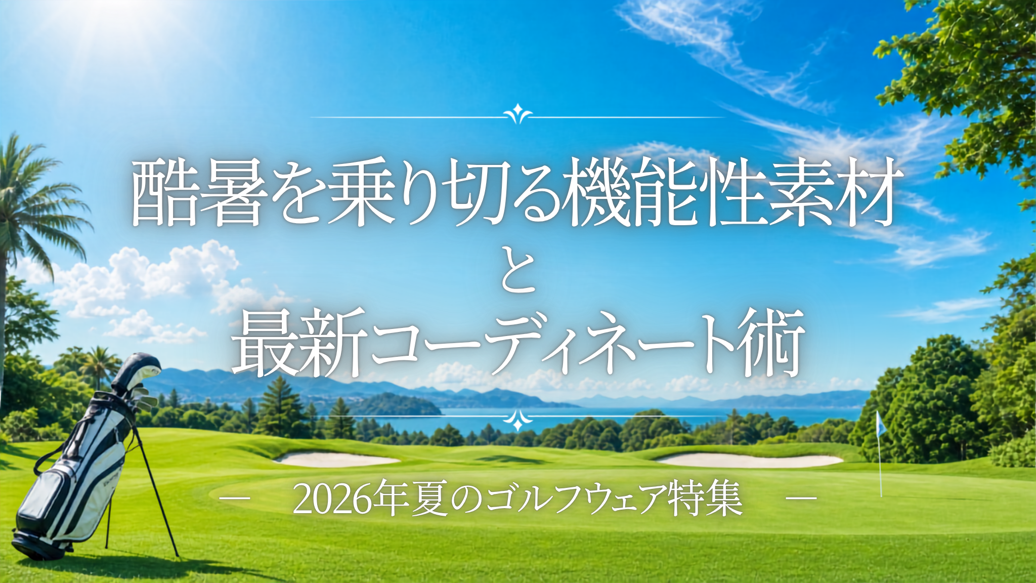 2026年夏のゴルフウェア特集：酷暑を乗り切る機能性素材と最新コーディネート術