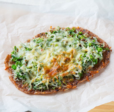 【レシピ】青ねぎとじゃこのaciao米®ピザ