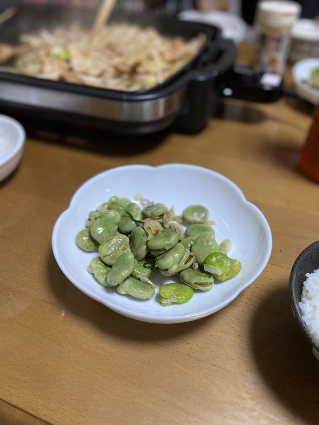 そら豆と一緒に！