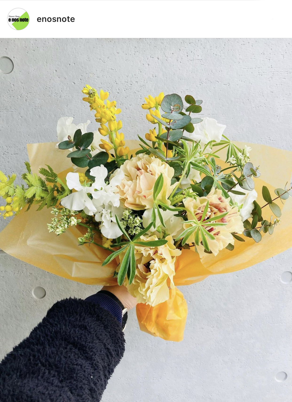 今日のお花💐お誕生日祝いブーケ