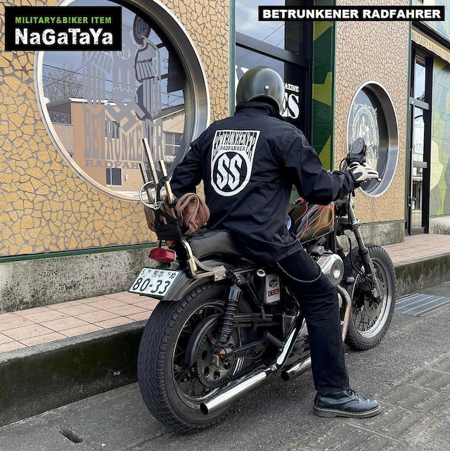 BETRUNKENER RADFAHRERのエンブレムがクールなクラブスタイルのコーチジャット!!