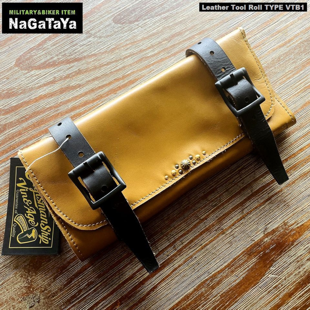 モーターサイクルギアとしての使い勝手も抜群のレザーツールロール!!