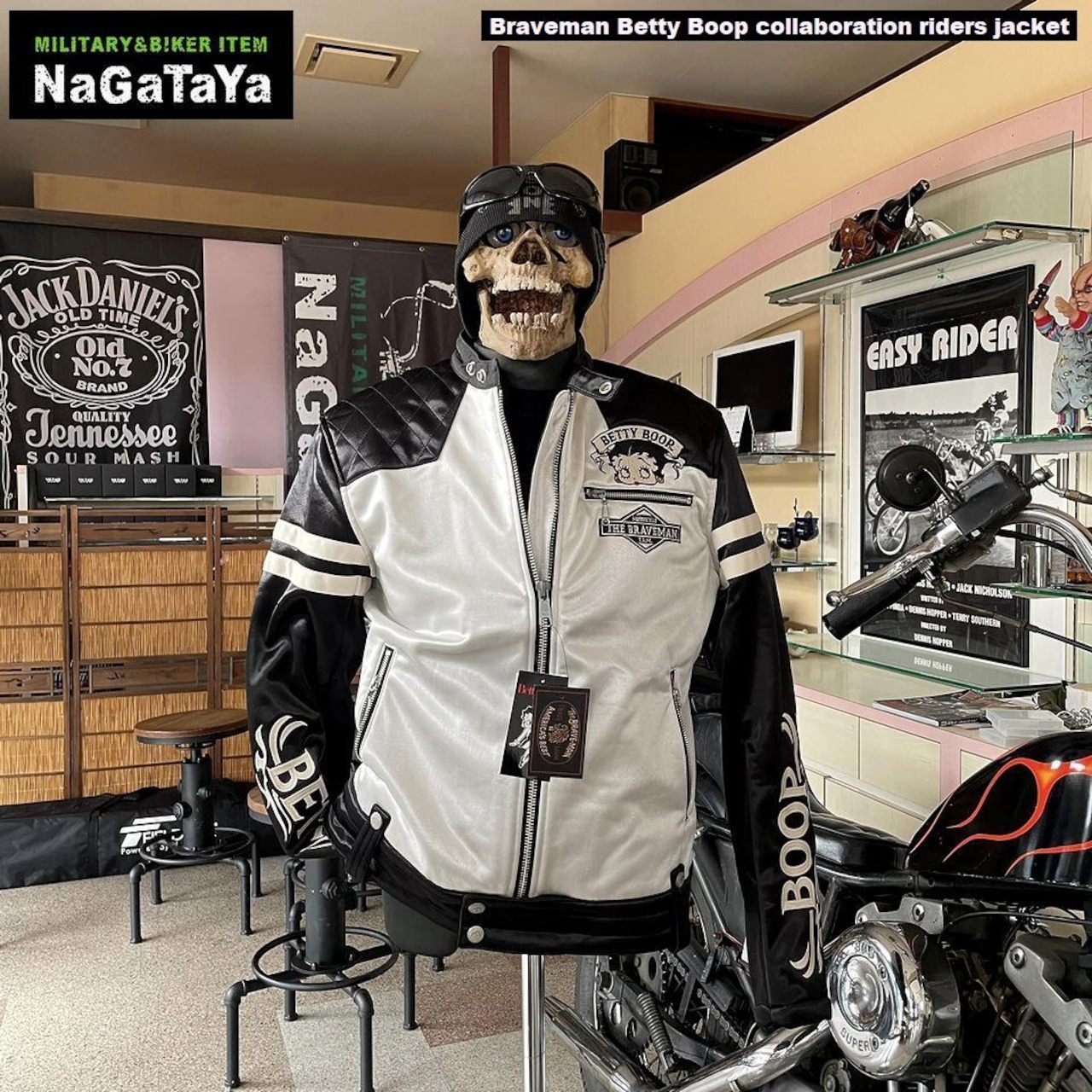 大人気のベティーちゃんの、ボンディングシングルライダースジャケット!!