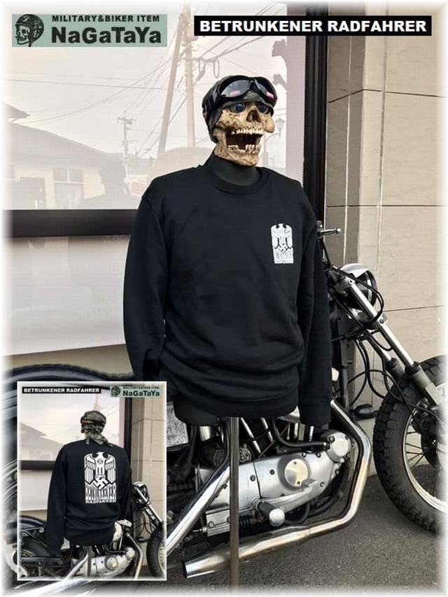 BETRUNKENER RADFAHRERのイーグルSSのスウェットシャツ