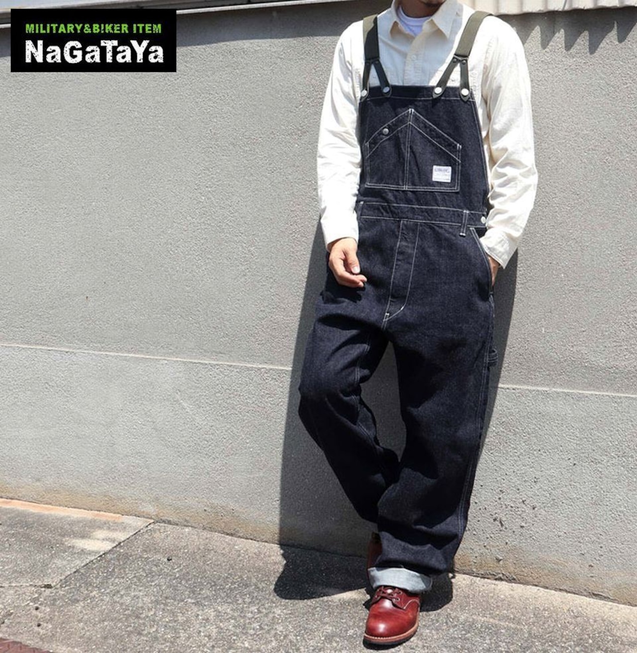 児島ジーンズのサスペンダーがついた一味違うデニムサロペット