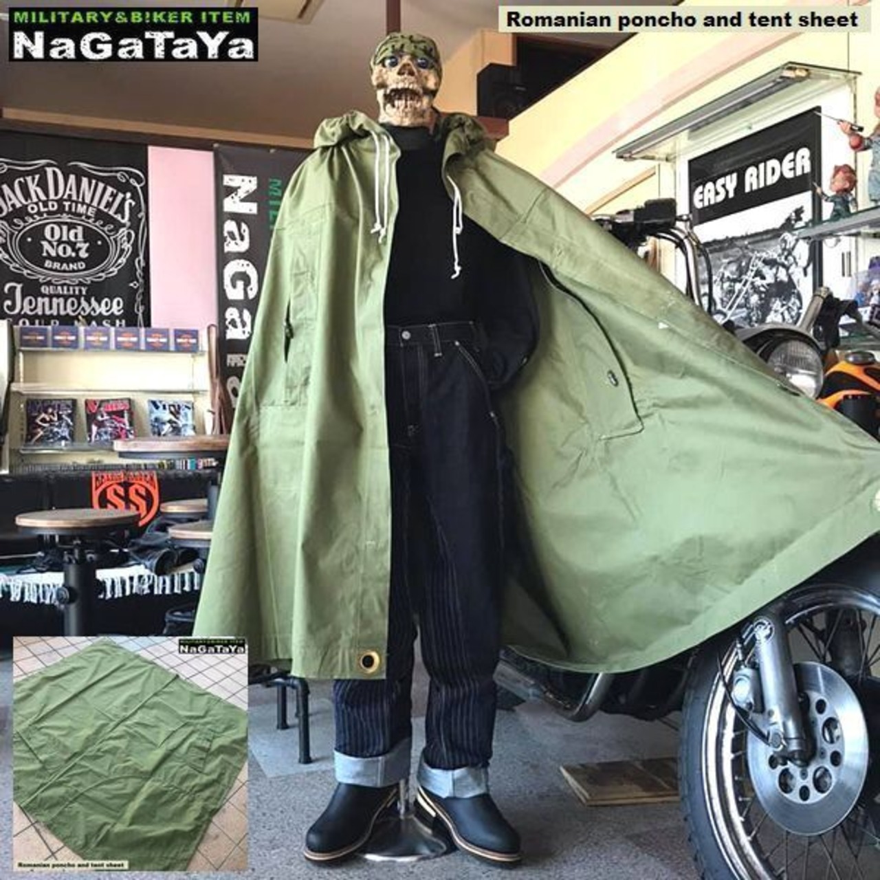 久しぶりに、ルーマニア軍放出品 ポンチョ テントシート 入荷っ！！