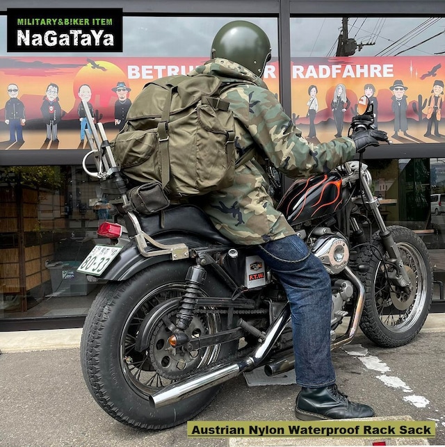 オーストリア軍放出品 防水 ナイロン リュックサックが渋いとよ！！