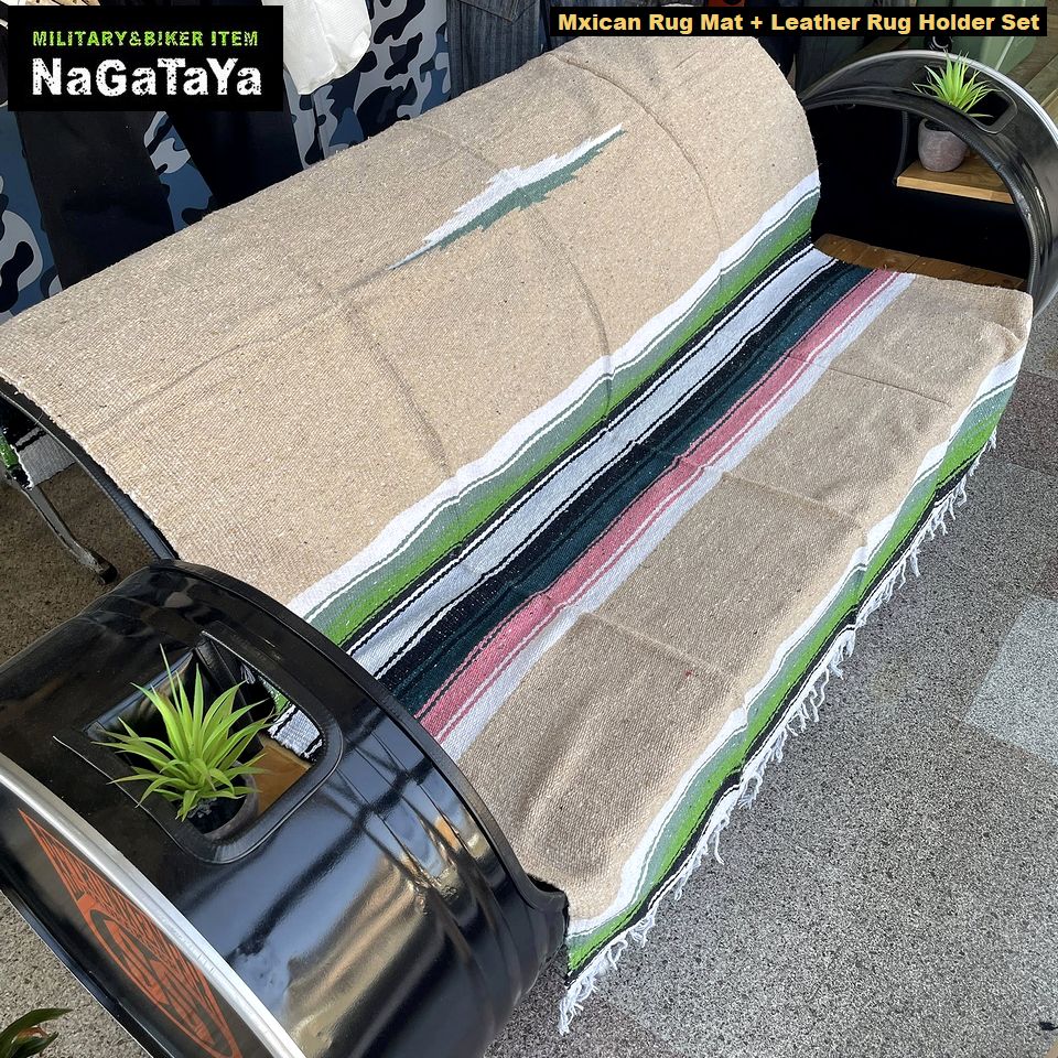 メキシコでポピュラーな、手織りのチマヨ柄フロアマット、新柄だよん