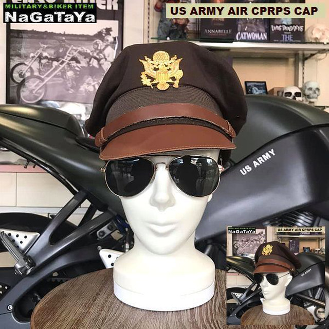 アメリカ陸軍航空隊制帽スタイル オフィサー キャップ58センチあるです！！敬礼っ！！