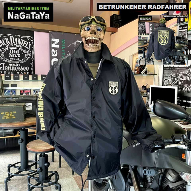 BETRUNKENER RADFAHRERのエンブレムがクールなクラブスタイルのコーチジャケット!!