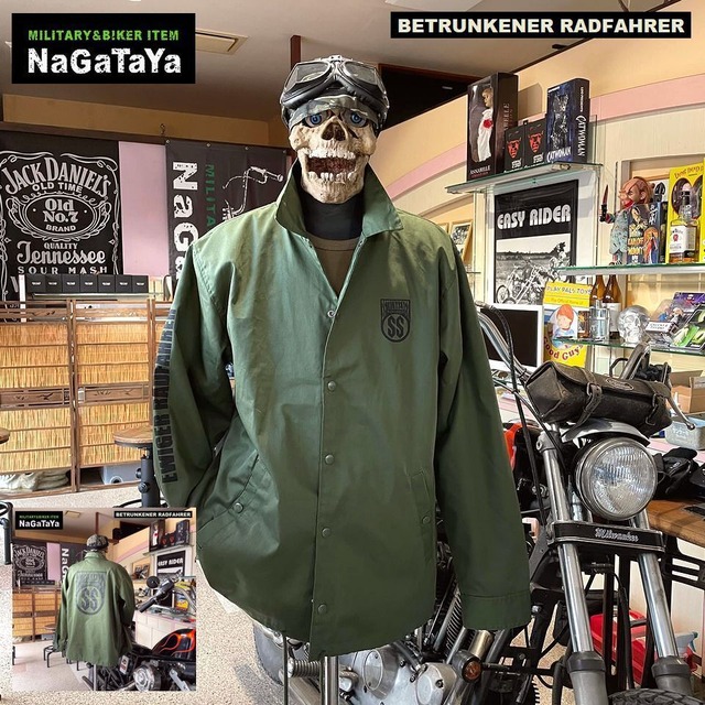 NEWカラーです。BETRUNKENER RADFAHRERのT/Cコーチジャケット。