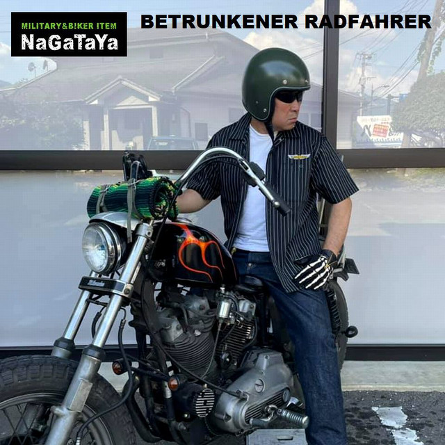 シンプルな大人のBIKERにお勧めのBRストライプ ワークシャツなのだ！！