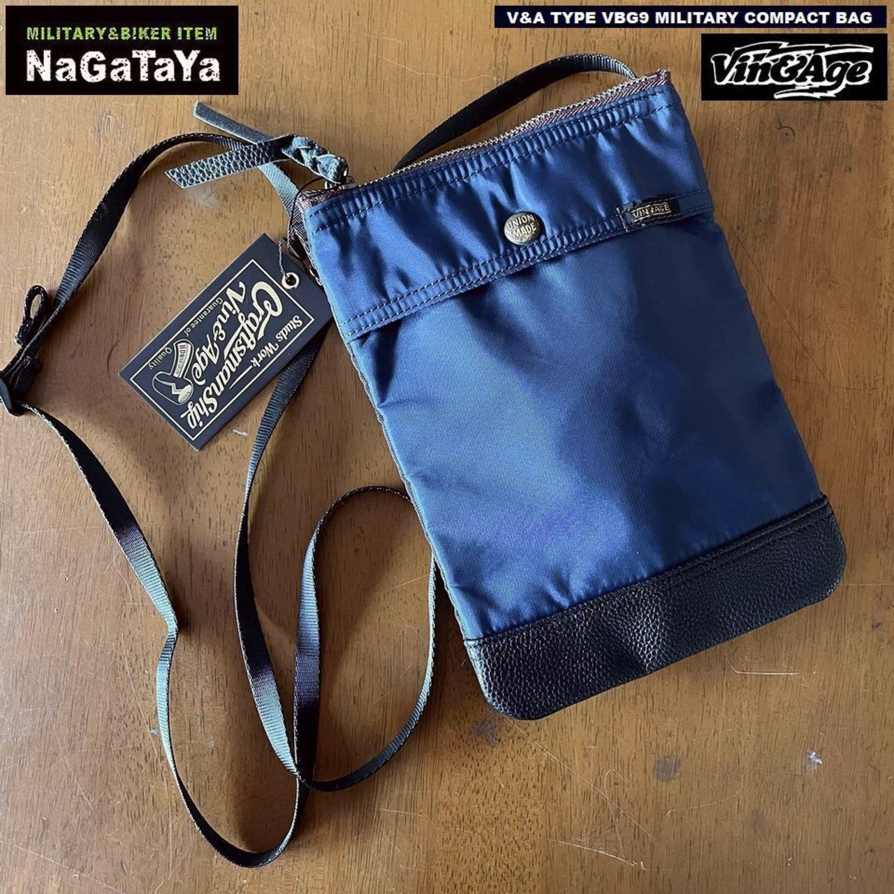 ミリタリーウエアに馴染みのあるヘビーツイル使用のBIKERサコッシュ