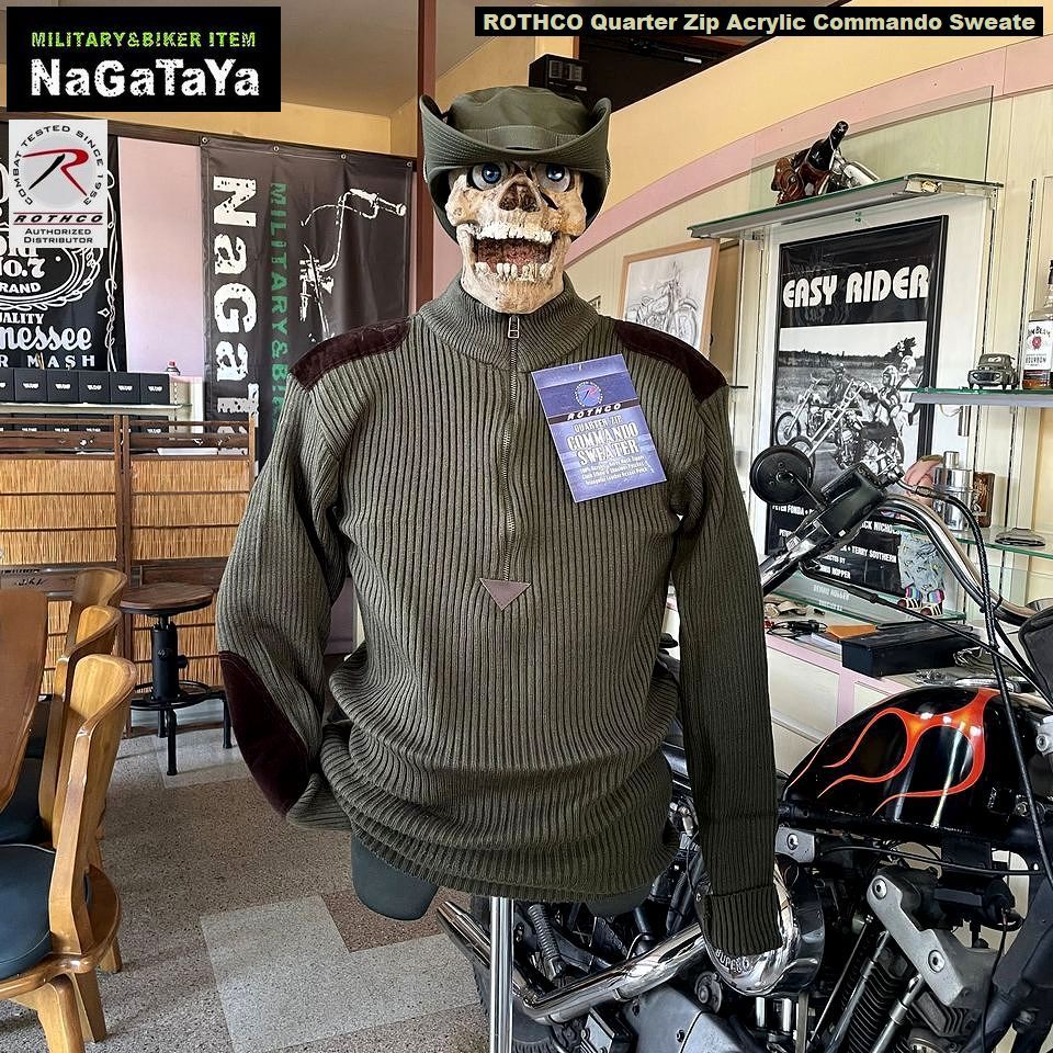 高品質のアクリル生地で作られた ロスコのコマンドジップ セーター
