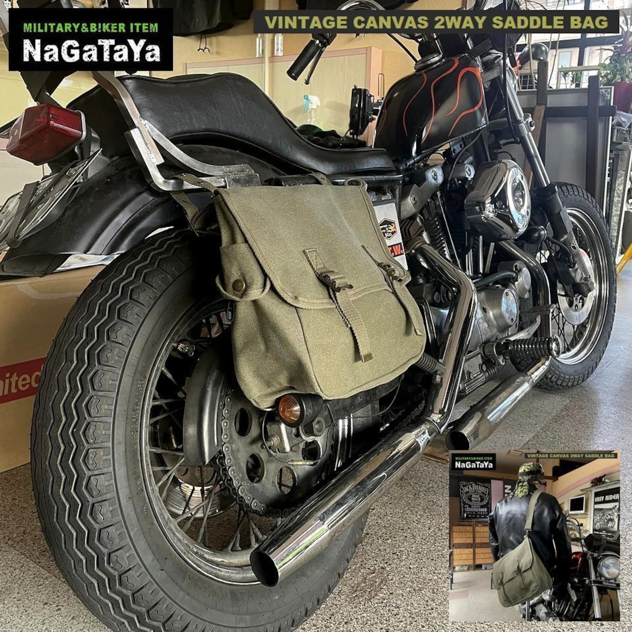 武骨でクールな拘りのあるバイカースタイルのバッグ!!