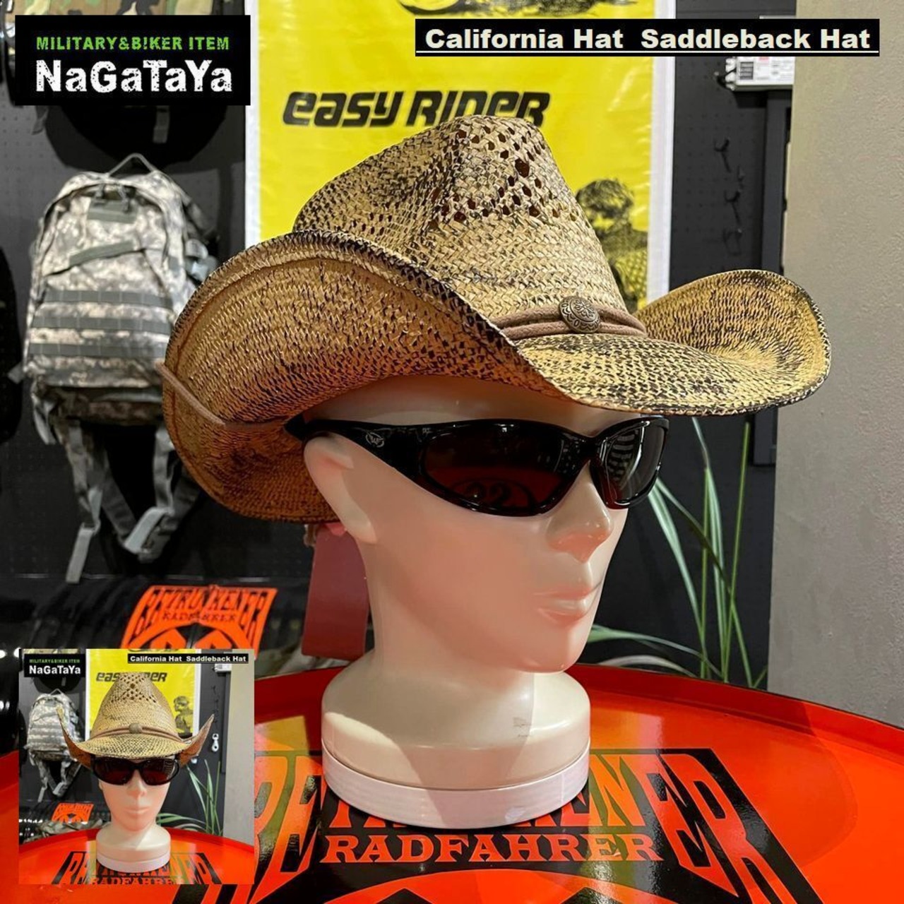 本格ウエスタンハットブランド、カリフォルニアハットのストローハット入荷！！