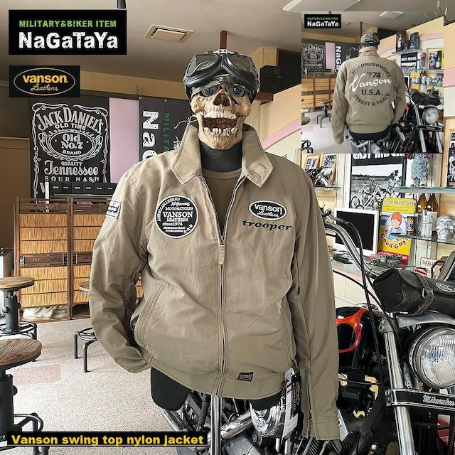 VANSON 春夏仕様 スイングトップ ジャケット プロテクター入りだぜ！！