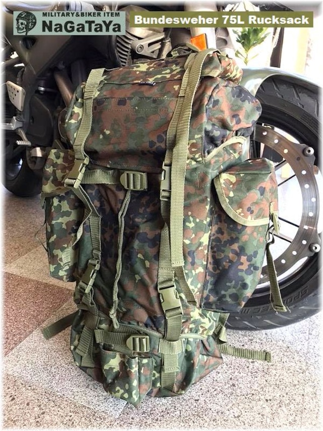 ドイツ連邦軍仕様の75lリュックの形が再現されているバックパックなのだ！！