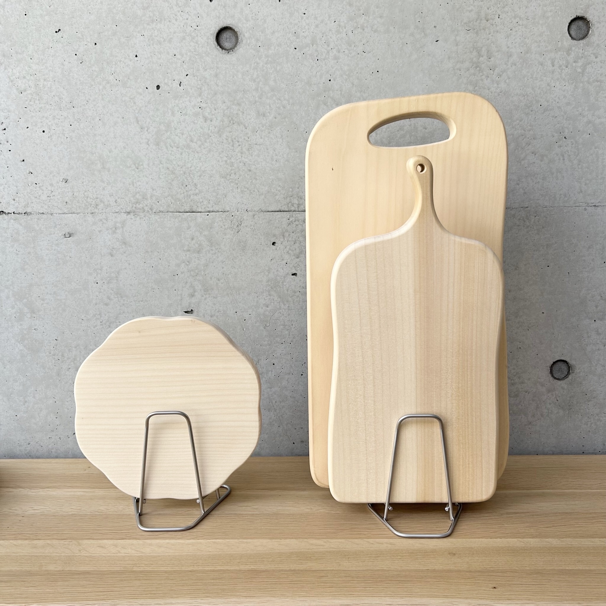 wood pecker まな板スタンド