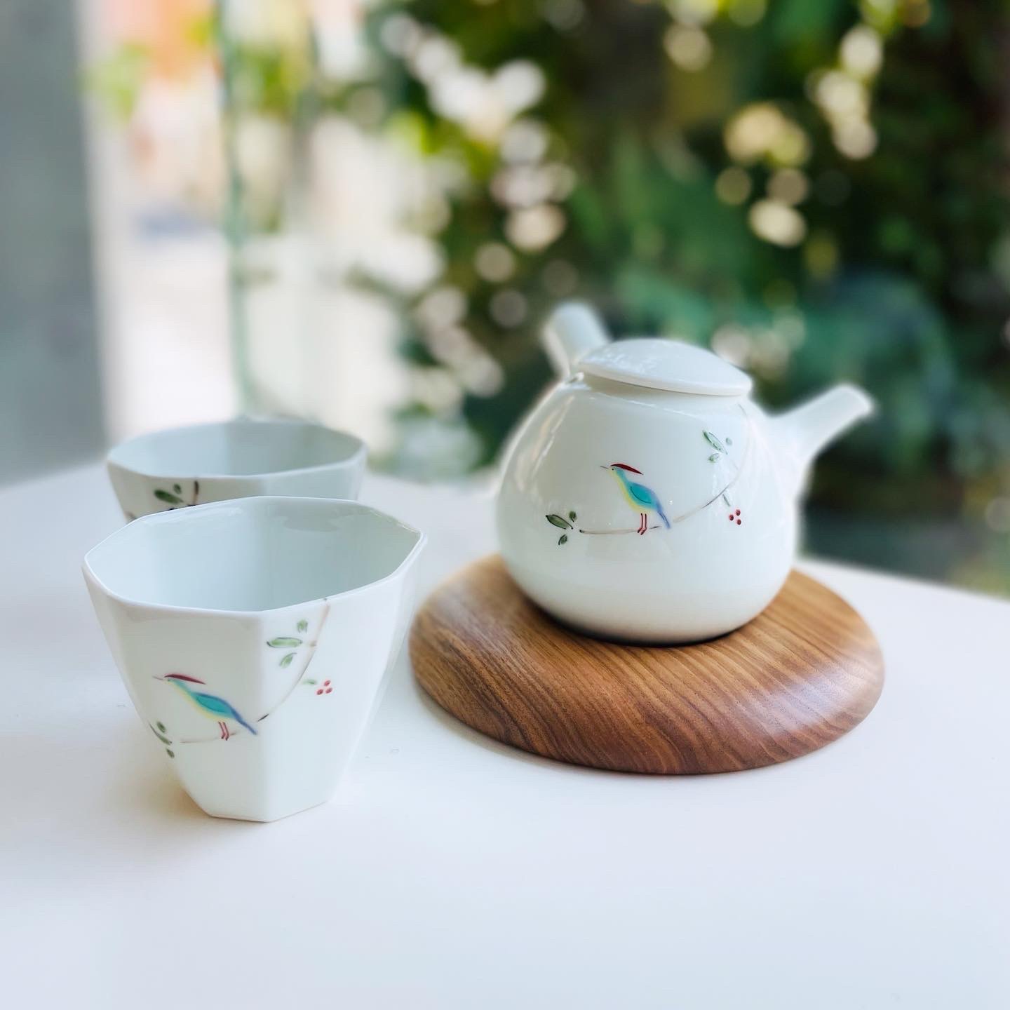 陶房青 丸急須・八角カップ