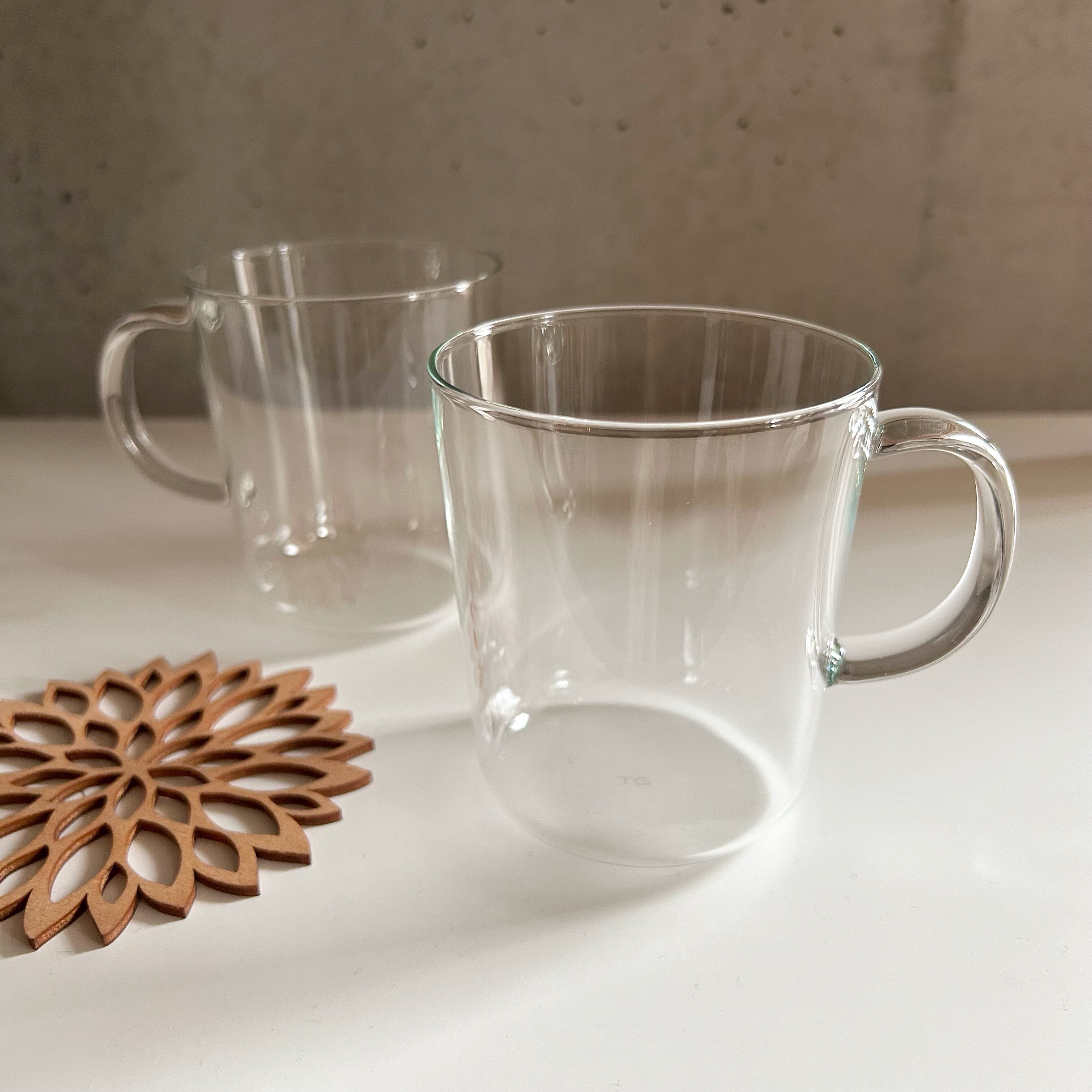 TG AQUA Heat-resistant Glass Mug (Exquisite)