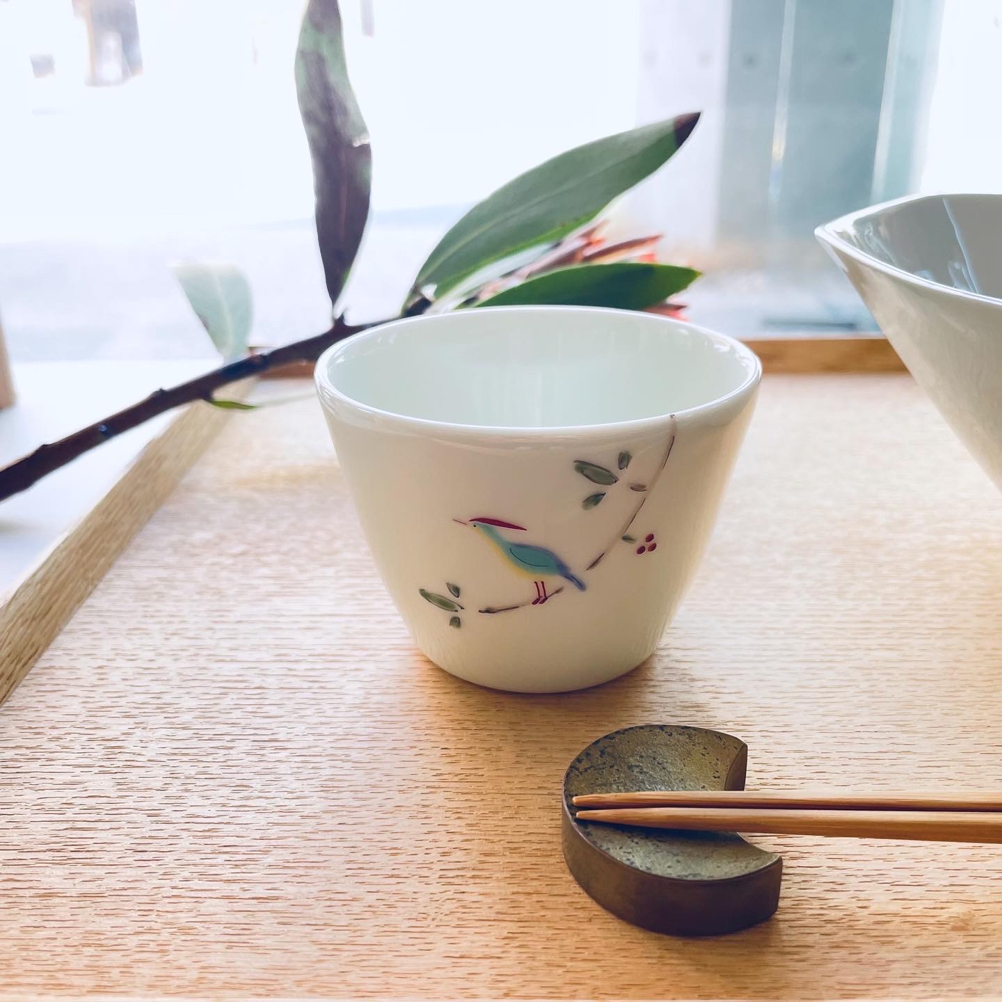 陶房青 そば猪口・八角大鉢