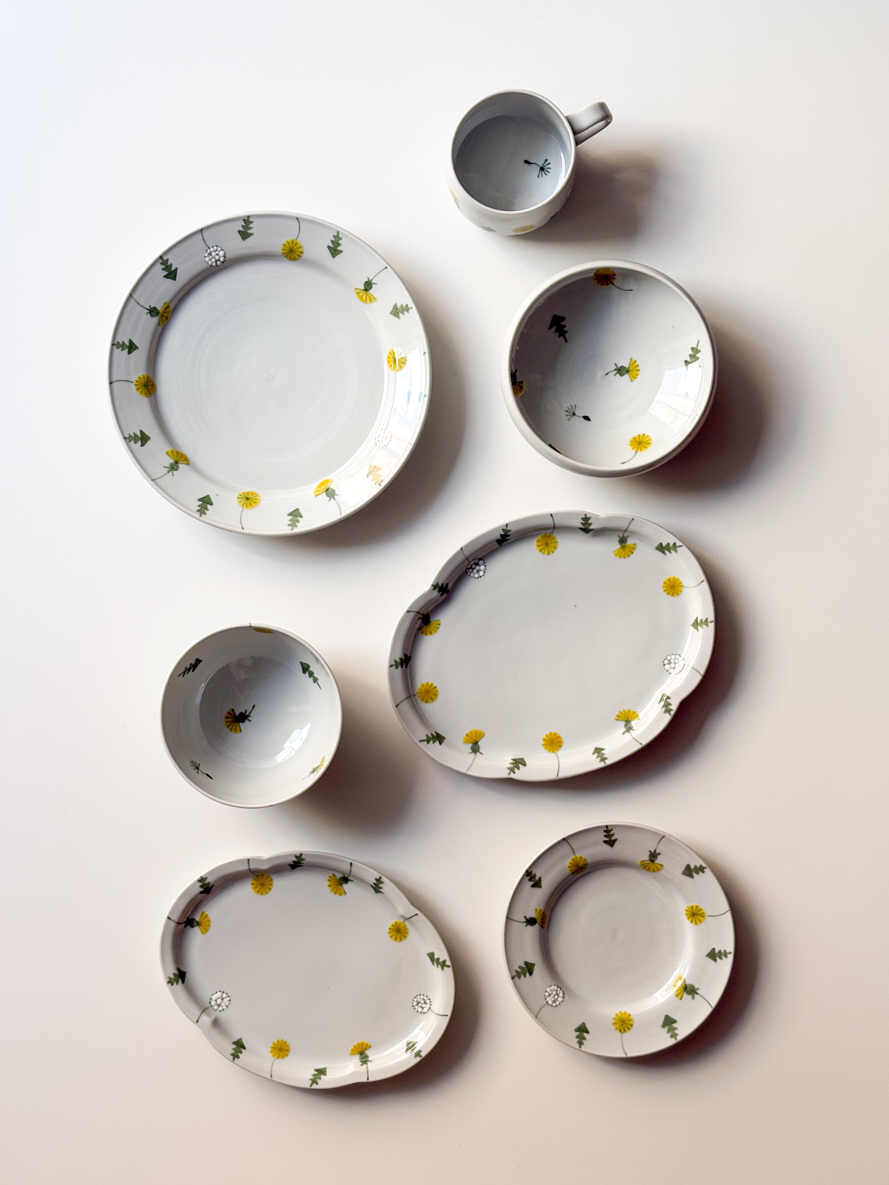 徳永遊心窯　たんぽぽ畑シリーズ　新入荷