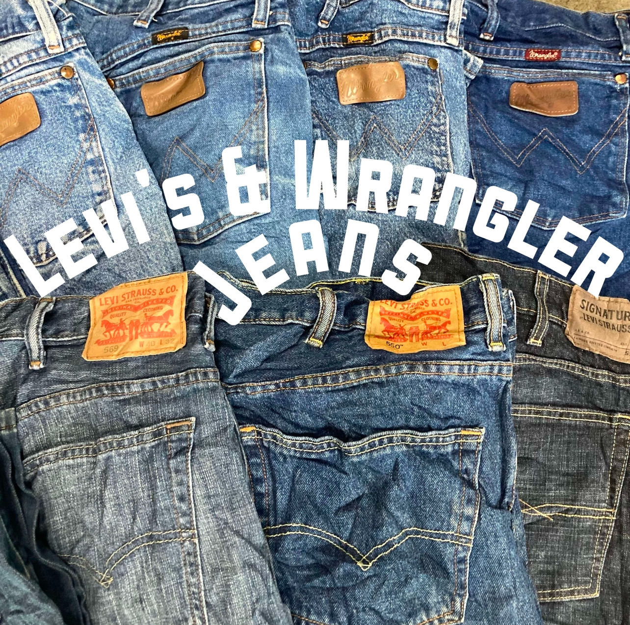 【新入荷】Levi's & Wrangler ダメージジーンズ (BIG SIZE W38~)