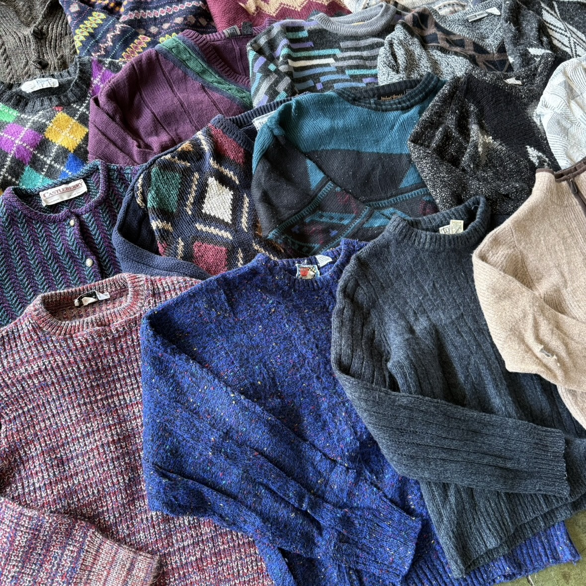 【新入荷 】メンズニット　35着 ベール　柄も豊富