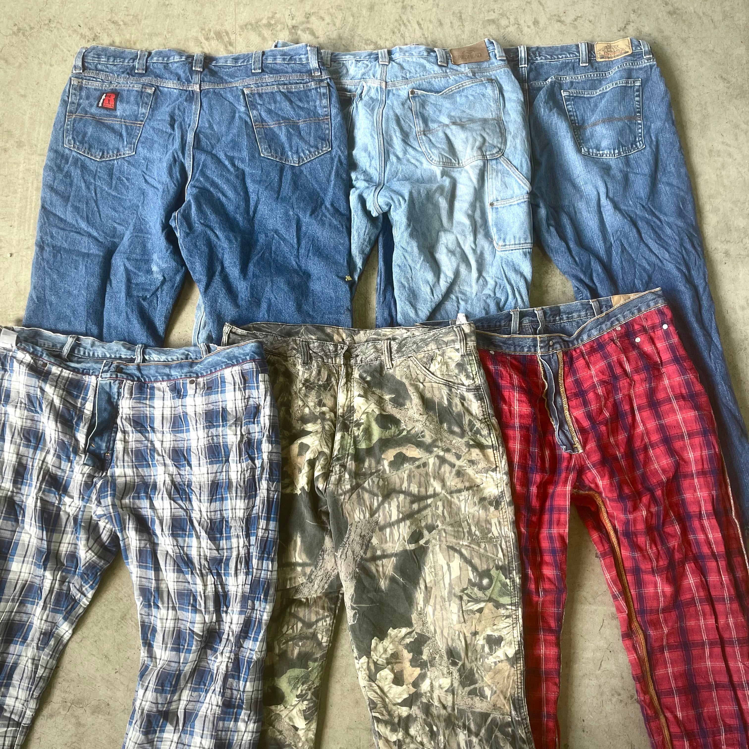 【新入荷】From 🇺🇸 裏地付き デニムパンツ BIGサイズ 17kg 約16着